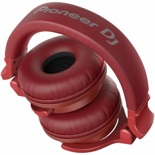 pioneer-hdj-cue-headphones-red-folded