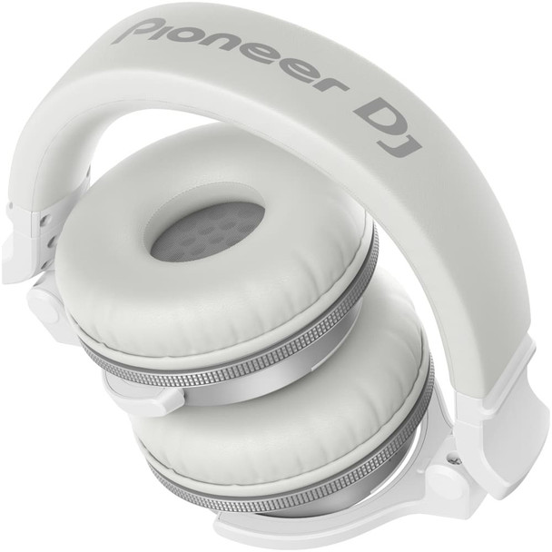 Pioneer-hdj-cue-headphones-white-folded