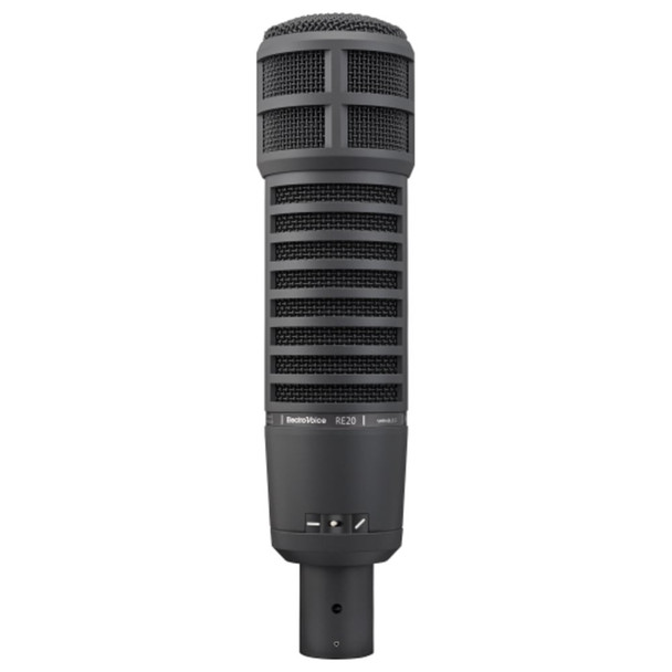electro-voice-re-20-black-broadcast-studio-mic-for-podcasting-recording-on-shock-mount