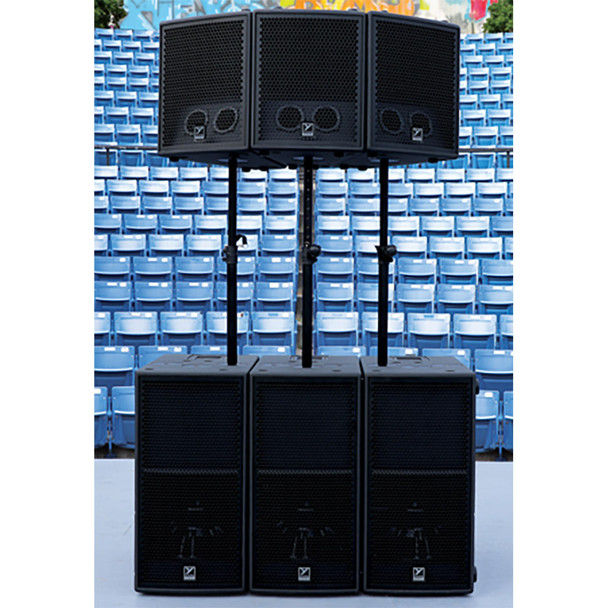 Yorkville Synergy Array with 3 SA115S Powered Subwoofers and 3 SA102 Powered Full Range Speakers