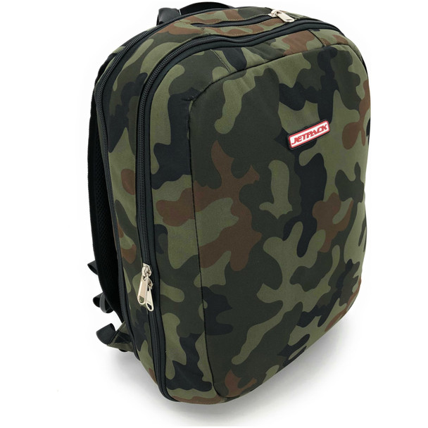 JetPack Slim Camo Compact DJ Backpack With Two Compartments Front Side View