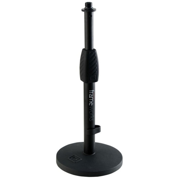 Gator Frameworks GFW-MIC-0601 Desktop Mic Stand with Round Base and Twist Clutch