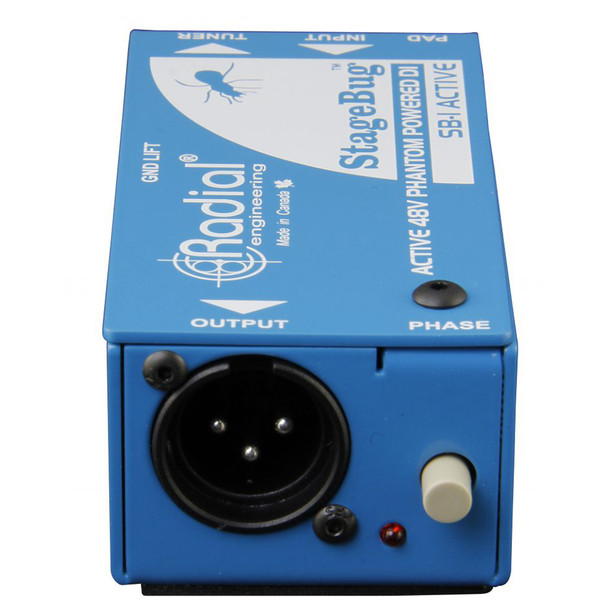 RADIAL SB-1 Active compact active DI (stagebug) for acoustic guitar & bass, 48V phantom powered output view EMI Audio