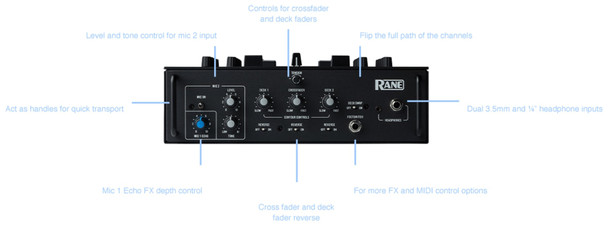 RANE DJ SEVENTY TWO MKII DJ Mixer Ultra-Tough Premium Scratch