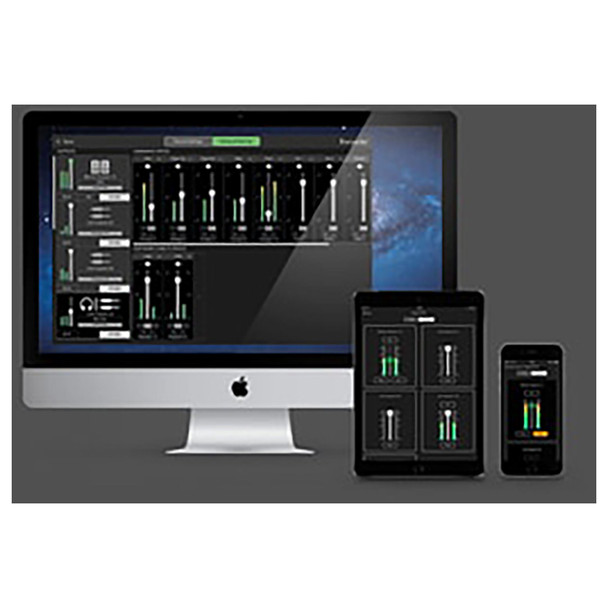 THIS IS YOUR CUE
Focusrite Control makes it simple to route your audio and cue mix, loopback and monitor mixes, from your Mac¬Æ, PC, iPad¬Æ, iPhone¬Æ or iPod touch¬Æ. Send, stream, sample ‚Äì simple.