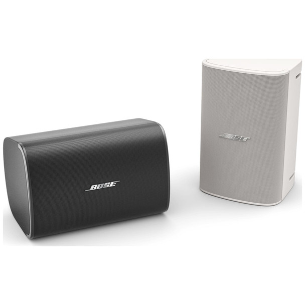 BOSE-DesignMax-DM6SE Surface-Mount-Loudspeaker-black-and-white-options-view-EMI-Audio