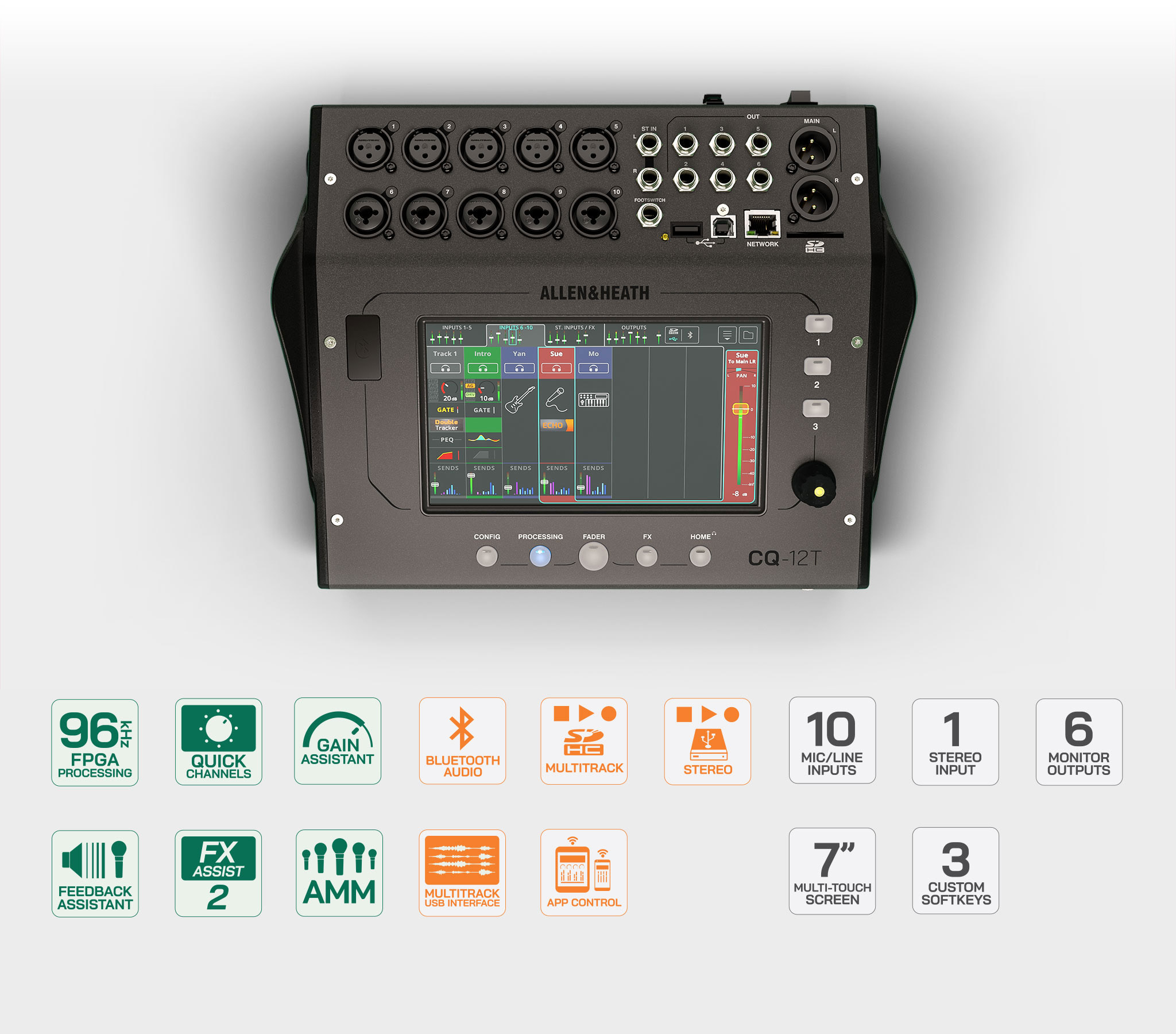 CQ-12T Digital Mixer with 7