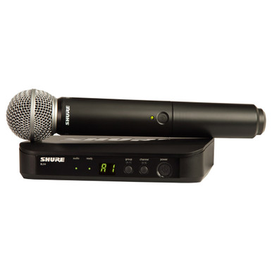 SHURE BLX24/SM58-H9 Vocal System with (1) BLX4 Wireless Receiver
