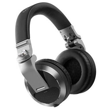 PIONEER DJ HDJ-X7-S Silver, Closed-back Circumaural DJ Headphones, 50mm  Drivers, with 5Hz-30kHz