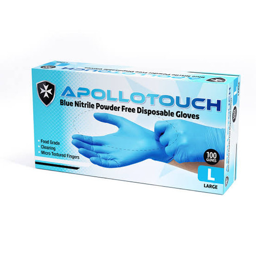 Gloves (Nitrile Blue)  L