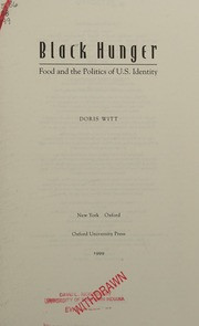 Black Hunger: Food and the Politics of U.S. Identity