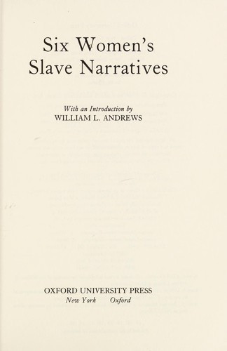Six Women's Slave Narratives