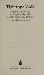 Tightrope Walk: Identity, Survival and the Corporate World in African American Literature