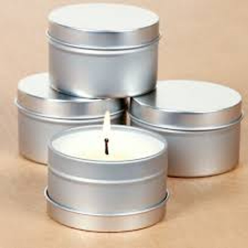Silver Tin Candles (2oz)