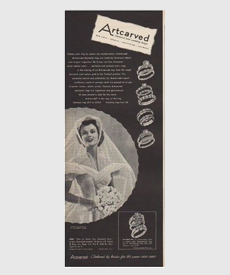 artcarved jewelry advertisement - 1949