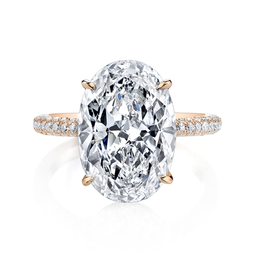 Beautiful Oval Cut Diamond Ring from Jean Dousset