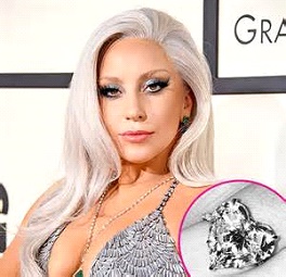 Lady Gaga and her romantic engagement ring