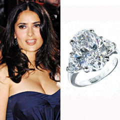 Salma Hayek Engagement Ring