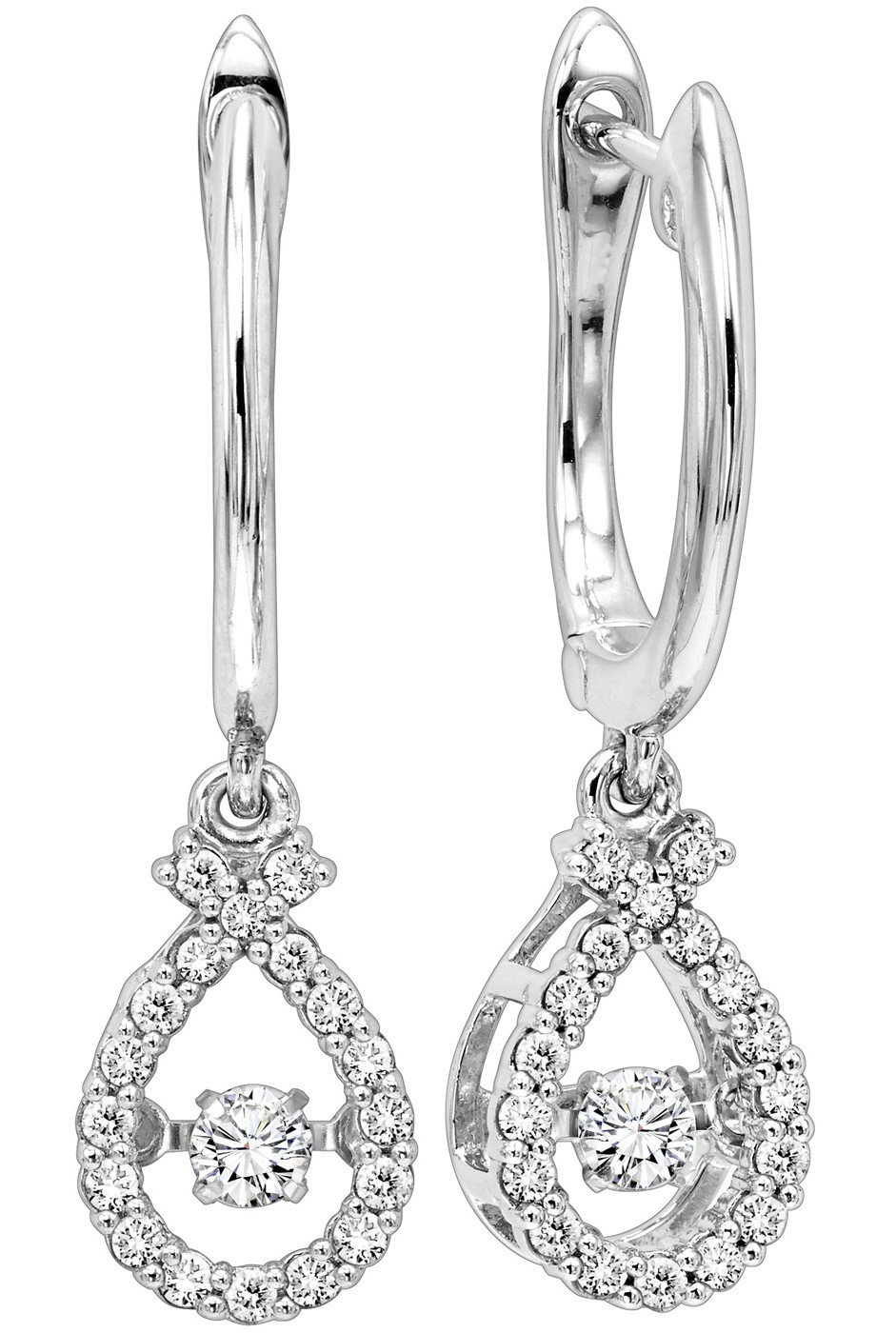 Rhythm of Love Diamond Ribbon Earrings Diamonds in Rhythm Earrings