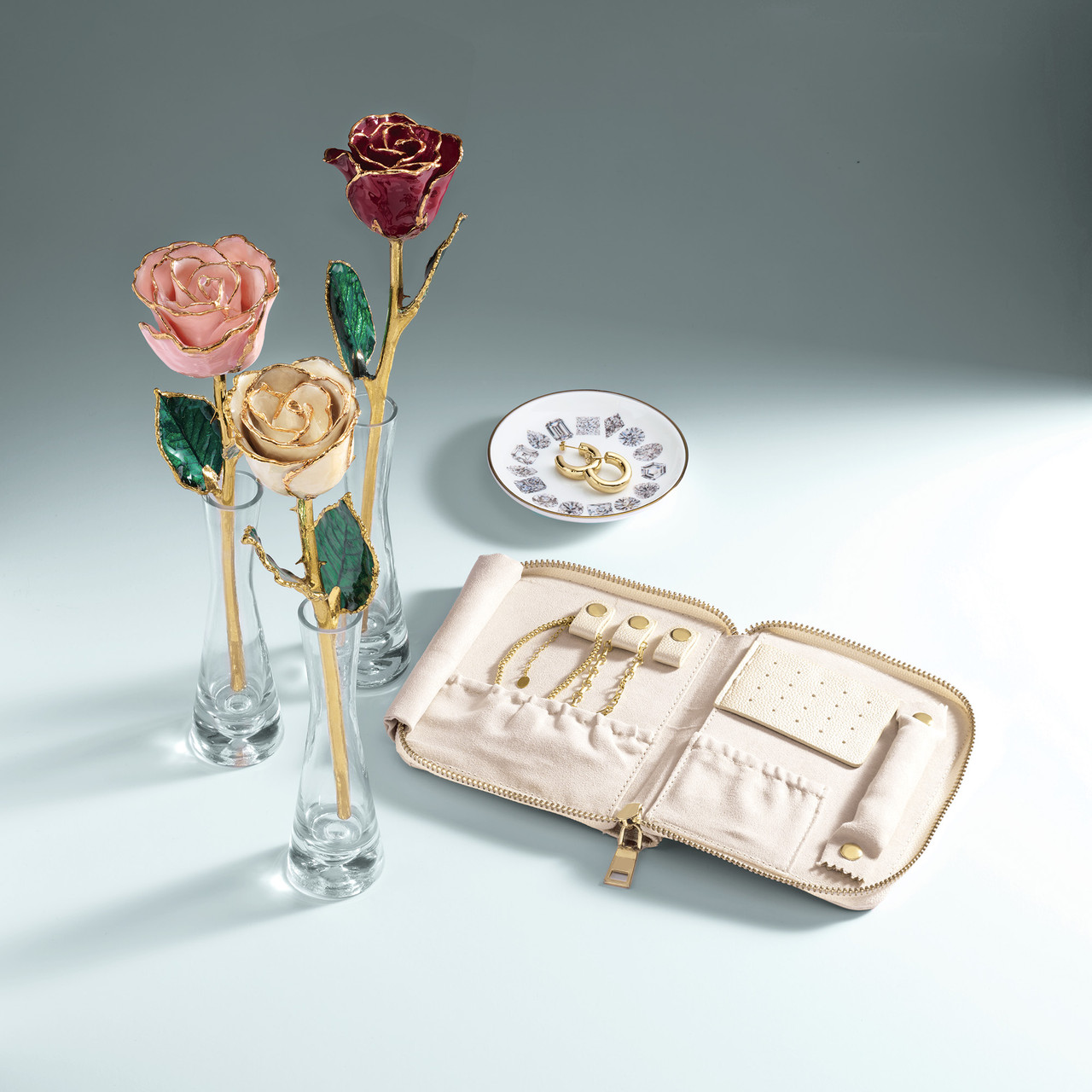 24K Gold and Pink Pearl Lacquered Real Rose, a gift she will Treasure!
