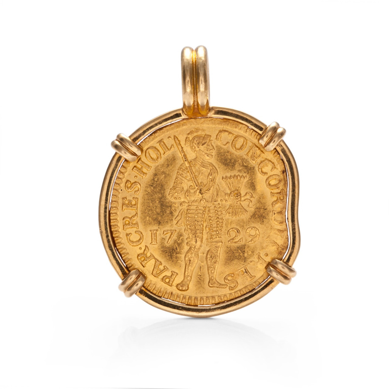 Shipwreck Gold Coin Necklace - Gold Ducat Lost Treasure Coin