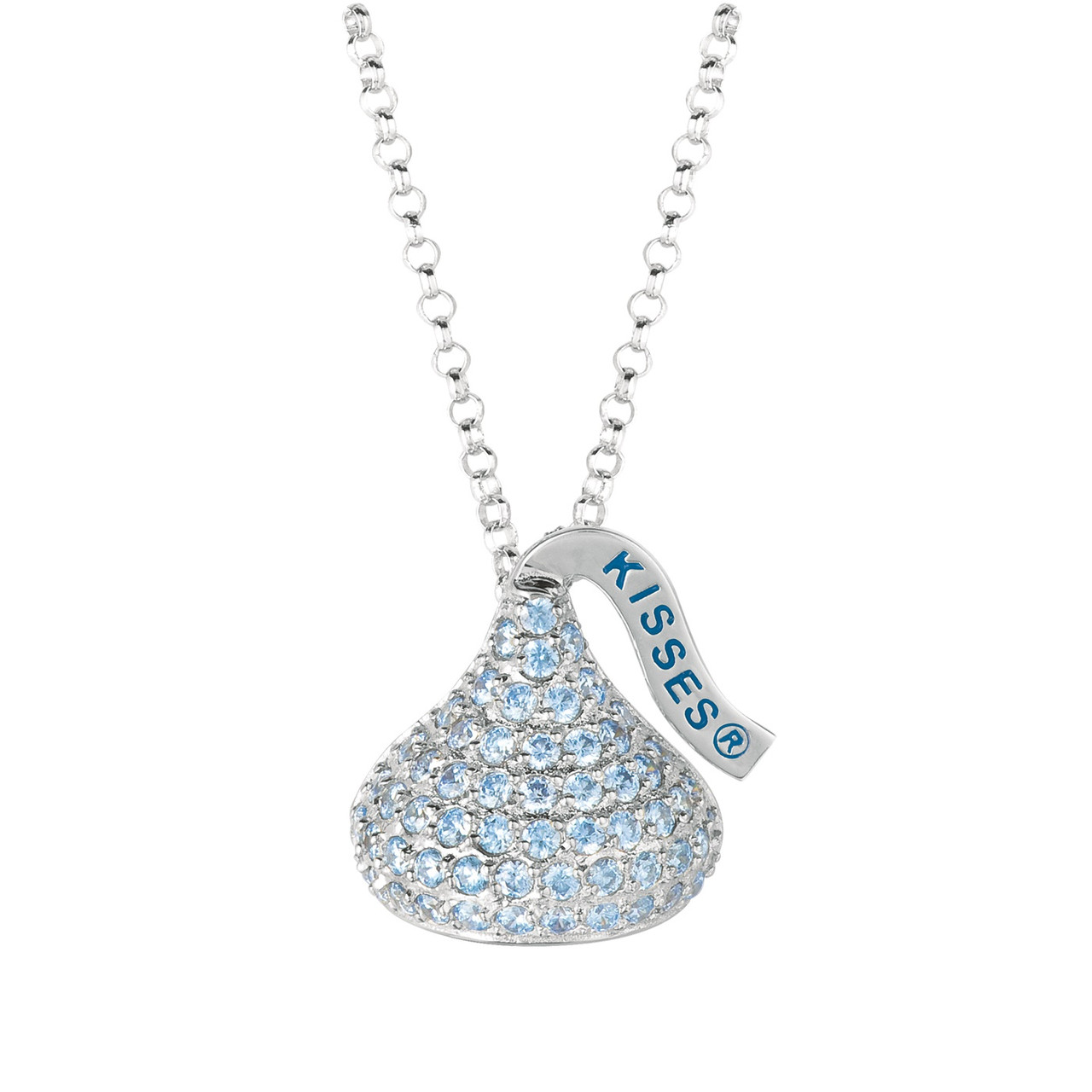 hershey kiss diamond pendant