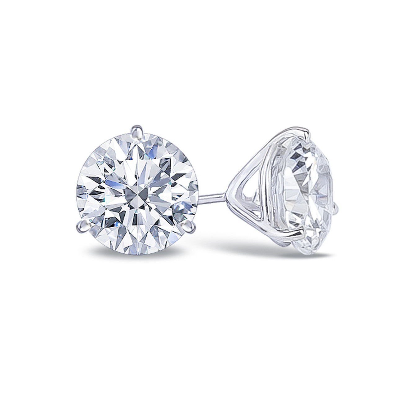 14k White Gold 1ctw Lab Grown Diamond Studs