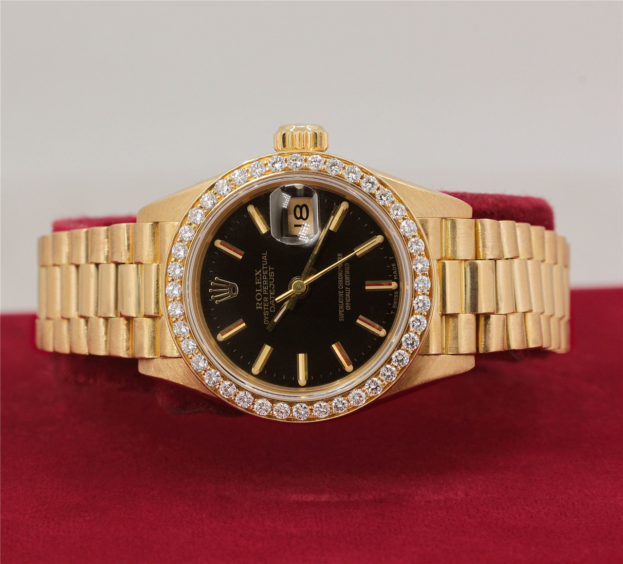 Ladies 18K Gold and Diamond Rolex 