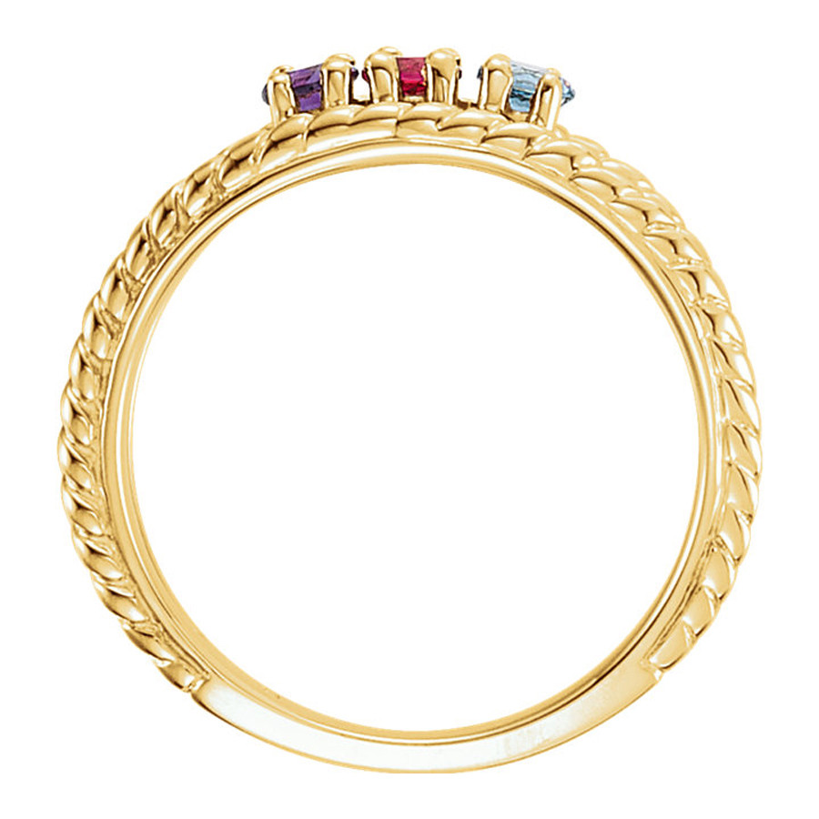 Open Rope Ring Mother's Rope Open Design Ring - Customizable