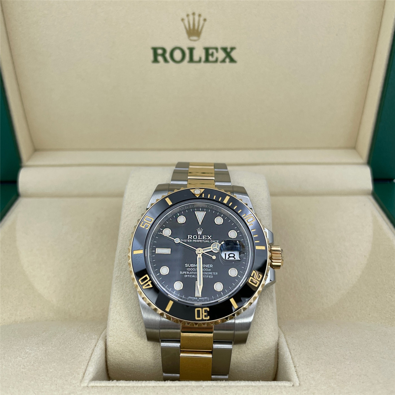 Rolex Oyster Perpetual Submariner Steel & Gold Watch 116613LN