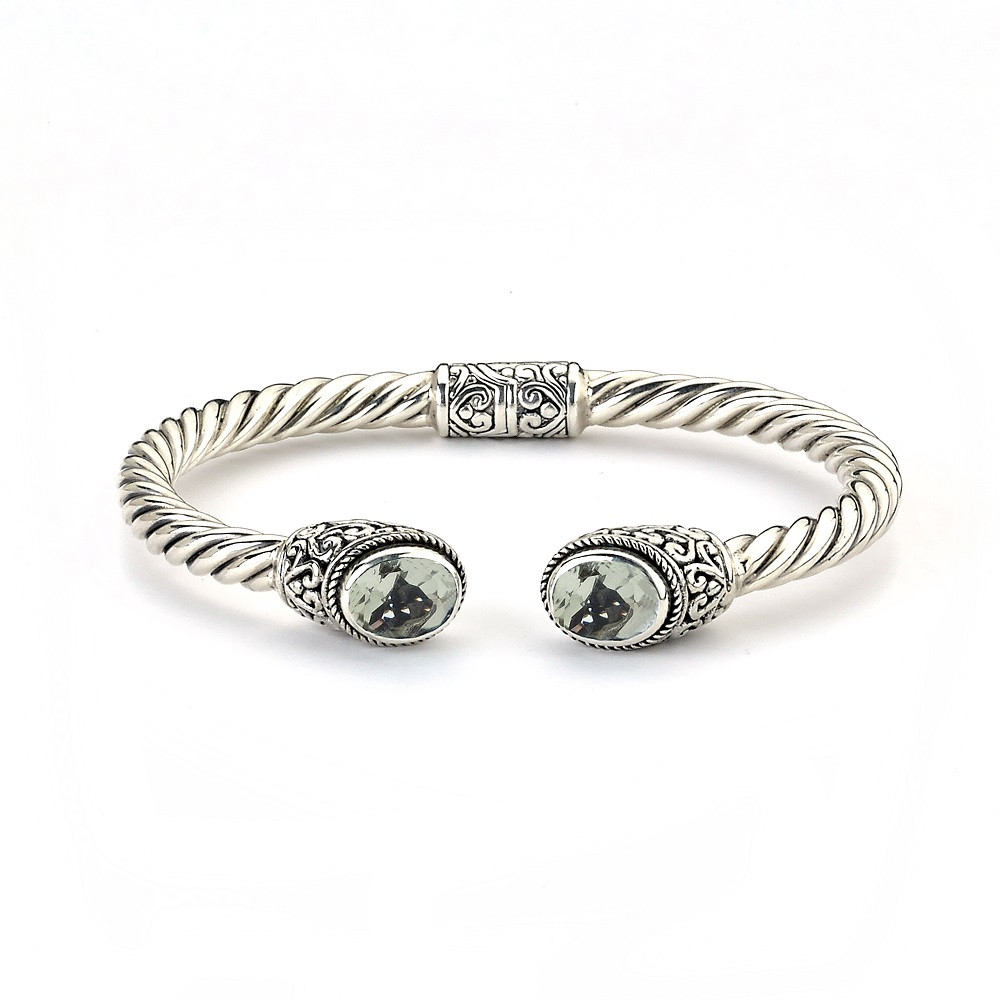 アクセサリー LET IT BE Stamped & Twisted Bangle SV925 LET IT BE Stamped & Twisted Bangle -Thick- / 13AJ-382 – amp japan