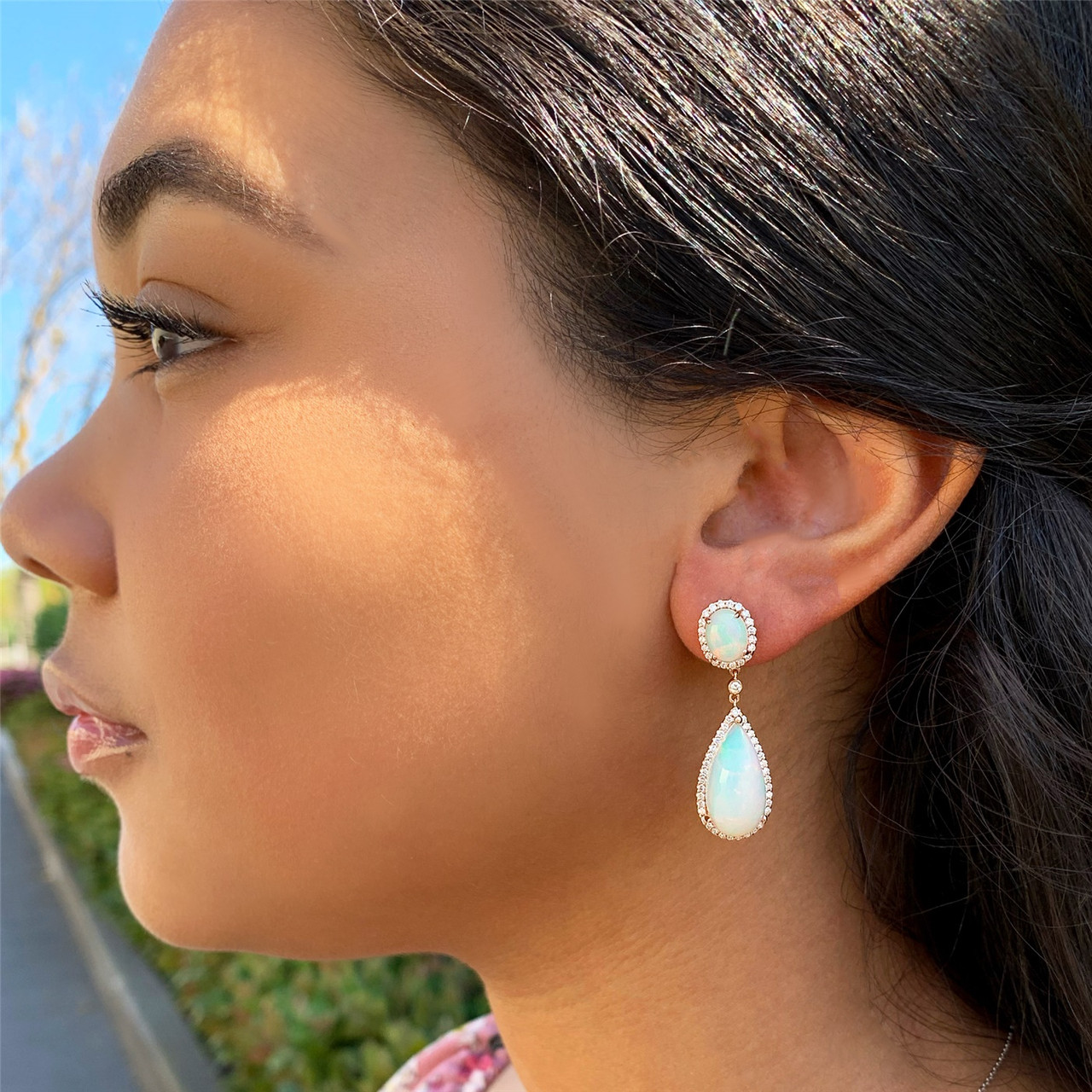 Karina Cascade Oval Drop Dangle Earrings | 4ct – Beloved Sparkles