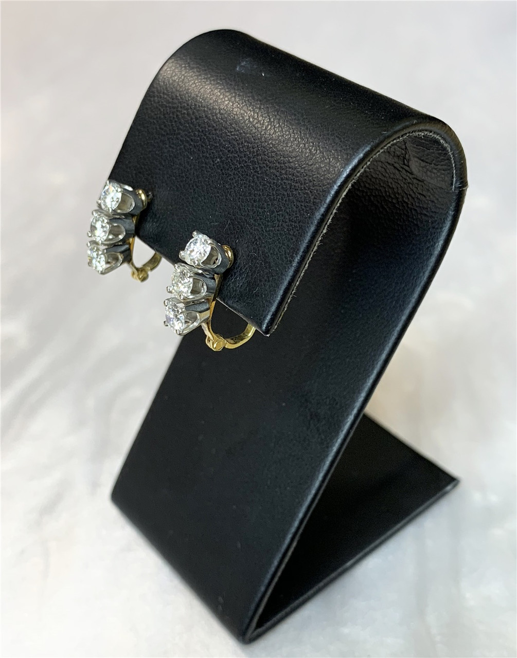 Vintage 3 Stone Diamond Earrings - Recently Sold Treasures