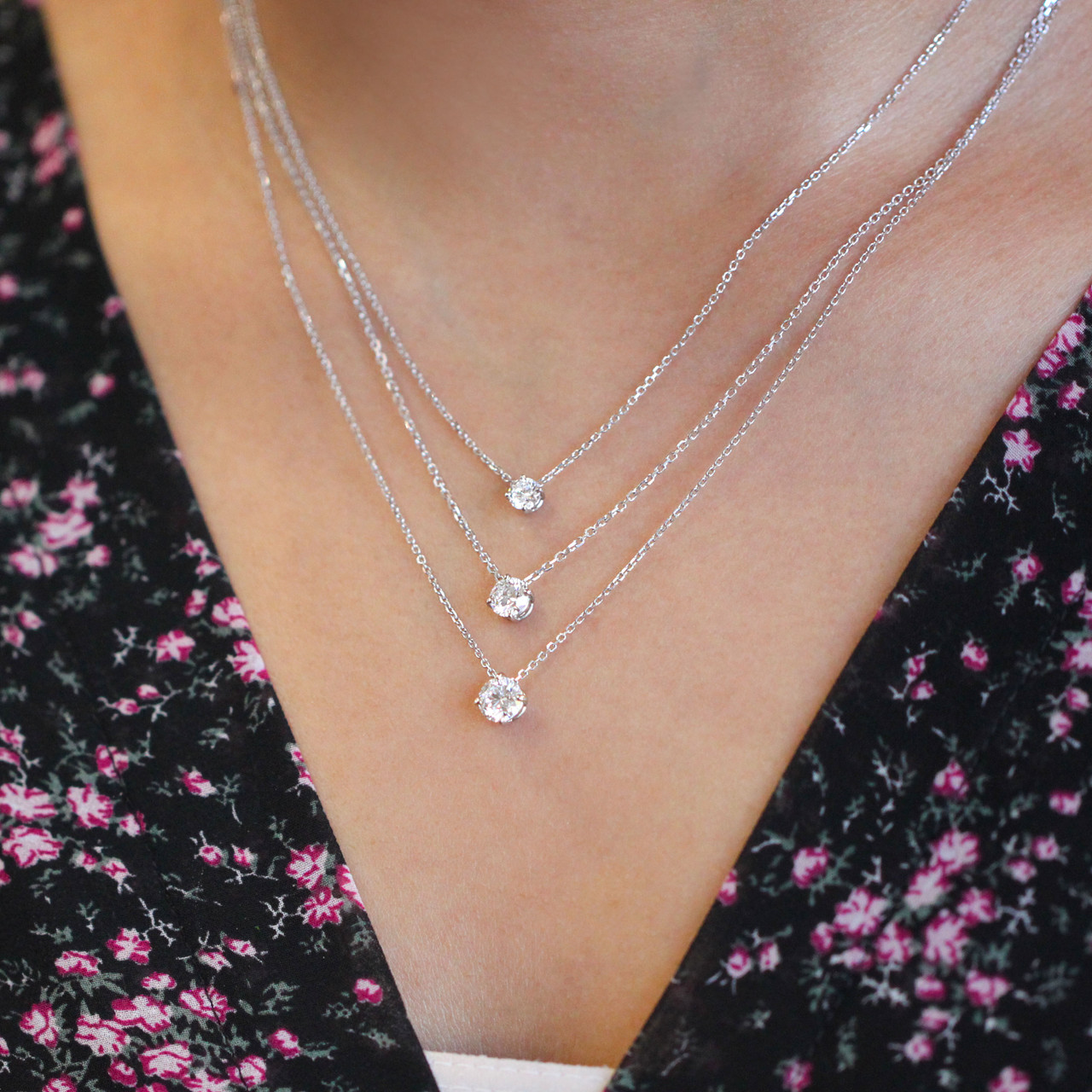 1/3ct Lab Grown Diamond Solitaire Necklace Yates Co Jewelers