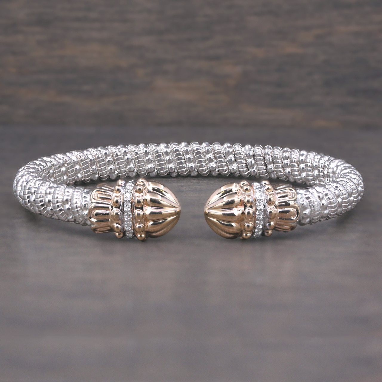 Diamond Shell End Alwand Vahan Bracelet