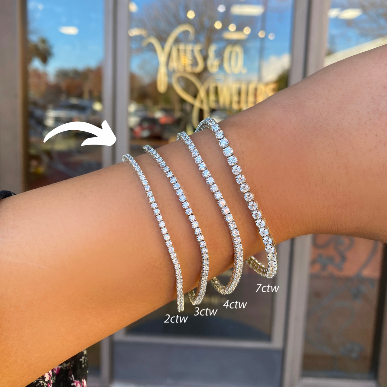 White Gold Tennis Bracelets | Buy Diamond Tennis Bracelets