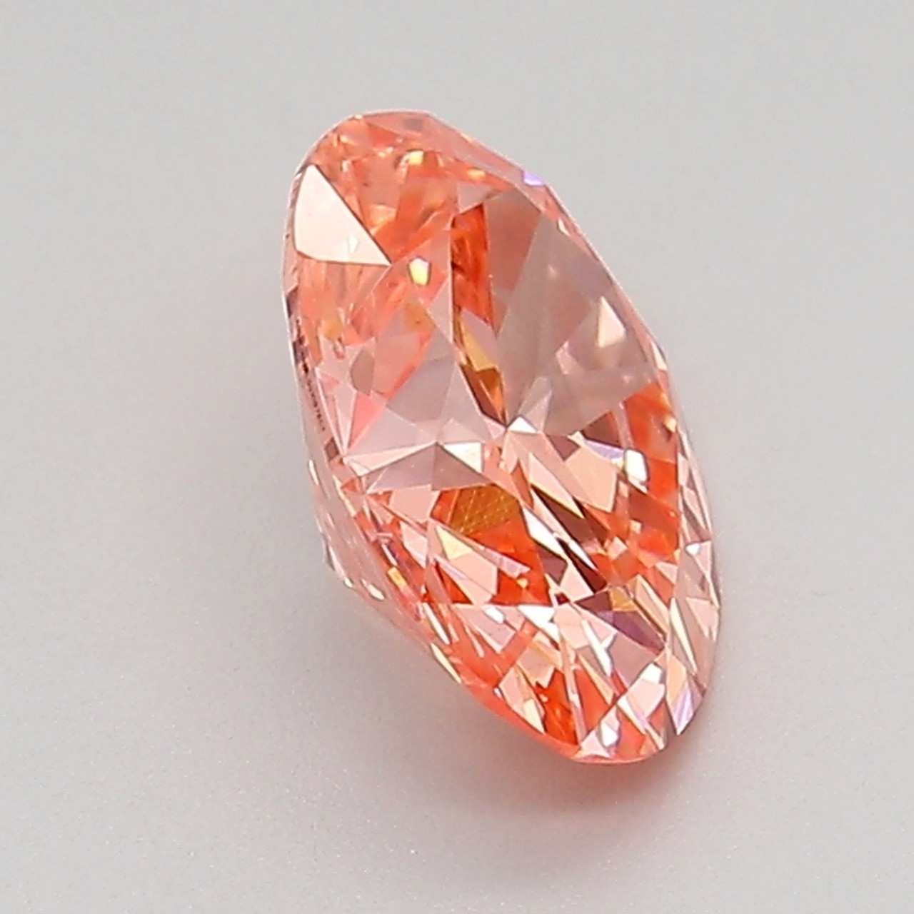 1.50ct Fancy Intense Vivid Pink Green Orange Diamonds Necklace