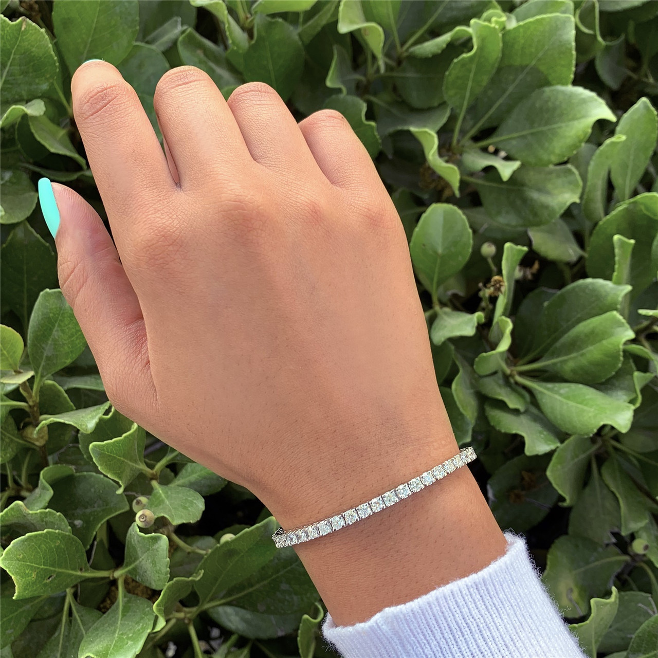 The Emerald Lab-Grown Diamond Tennis Bracelet – Taylor Custom Rings