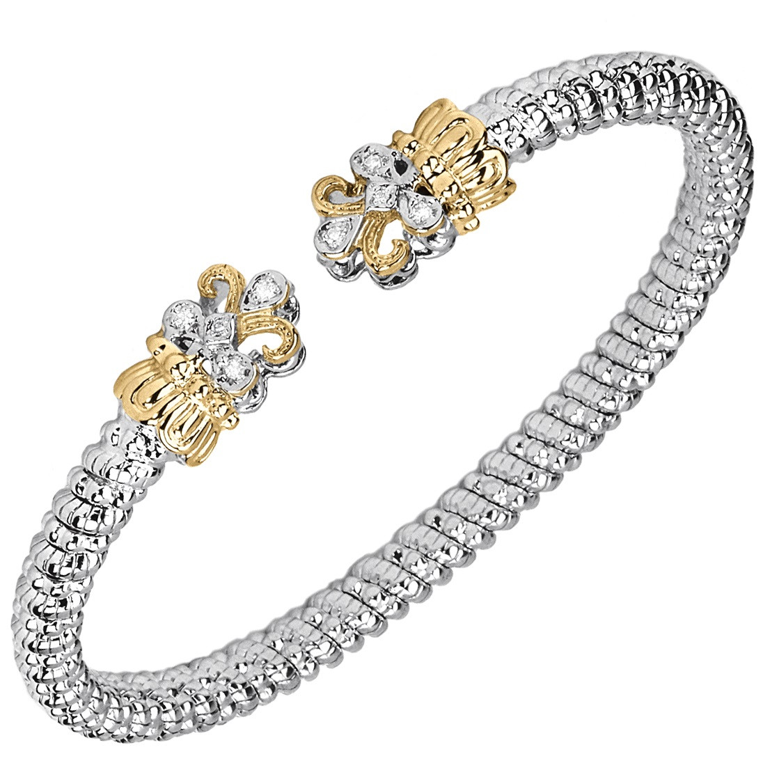 ◆エリス◆シルバー　和柄　和装　高級ハンドバッグ Fleur De Lys Bracelet by Alwand Vahan - Vahan
