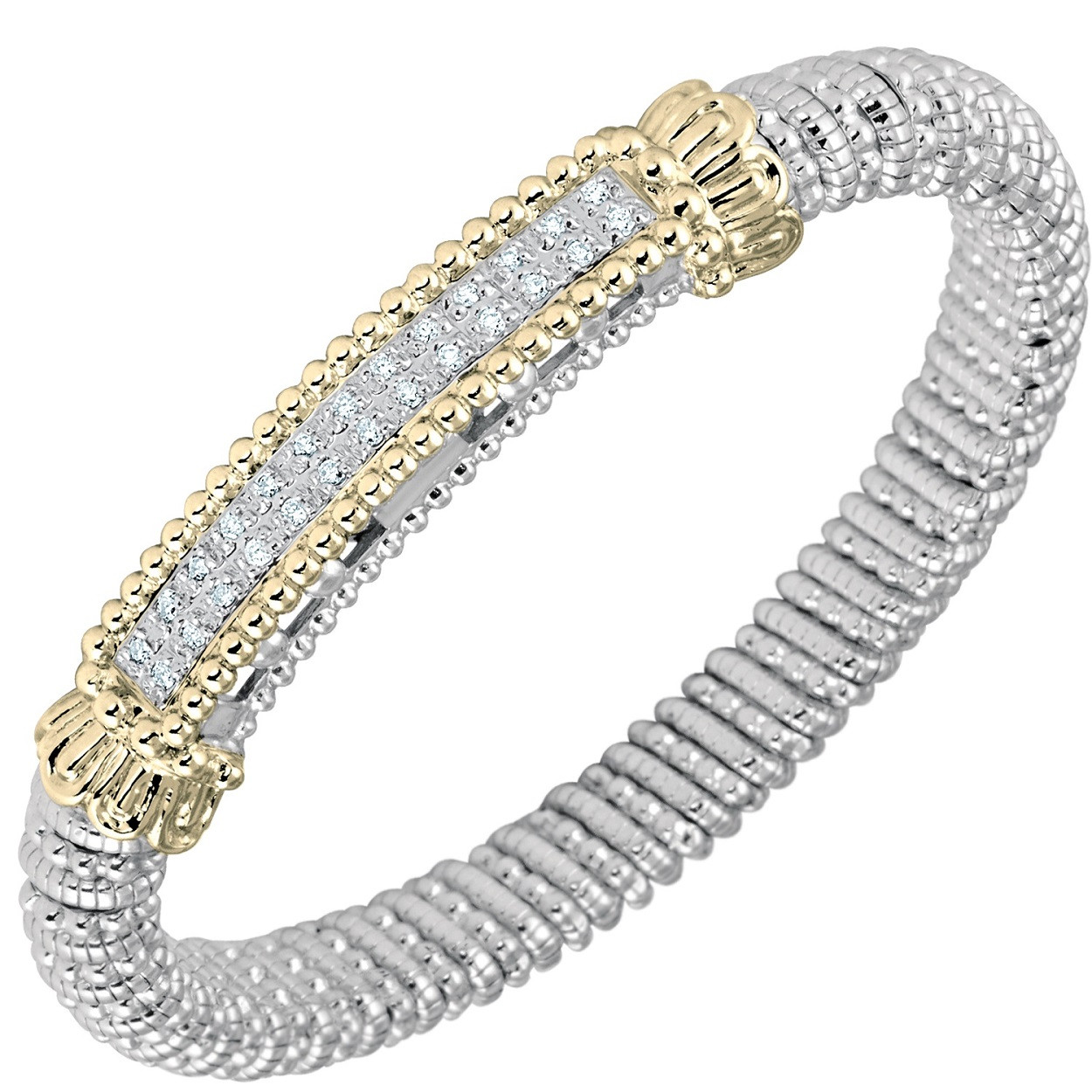 Diamond Bangle Bracelet by Alwand Vahan, 8mm - Vahan