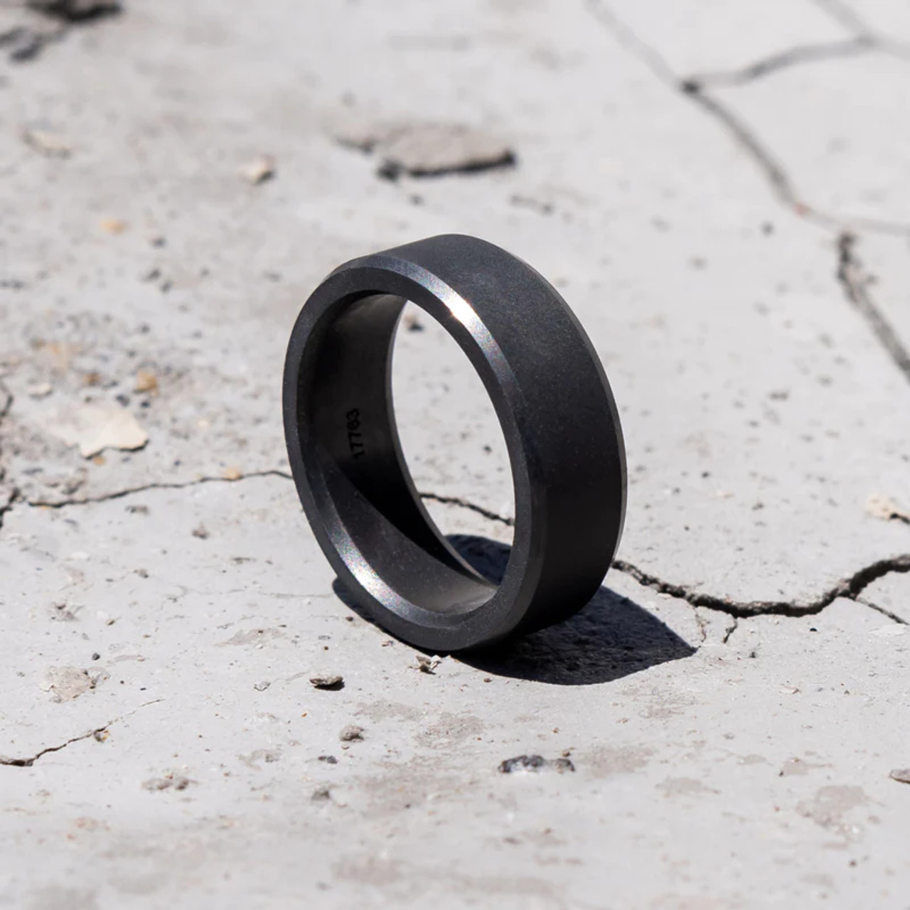 Matte Black Tungsten Carbide Ring 