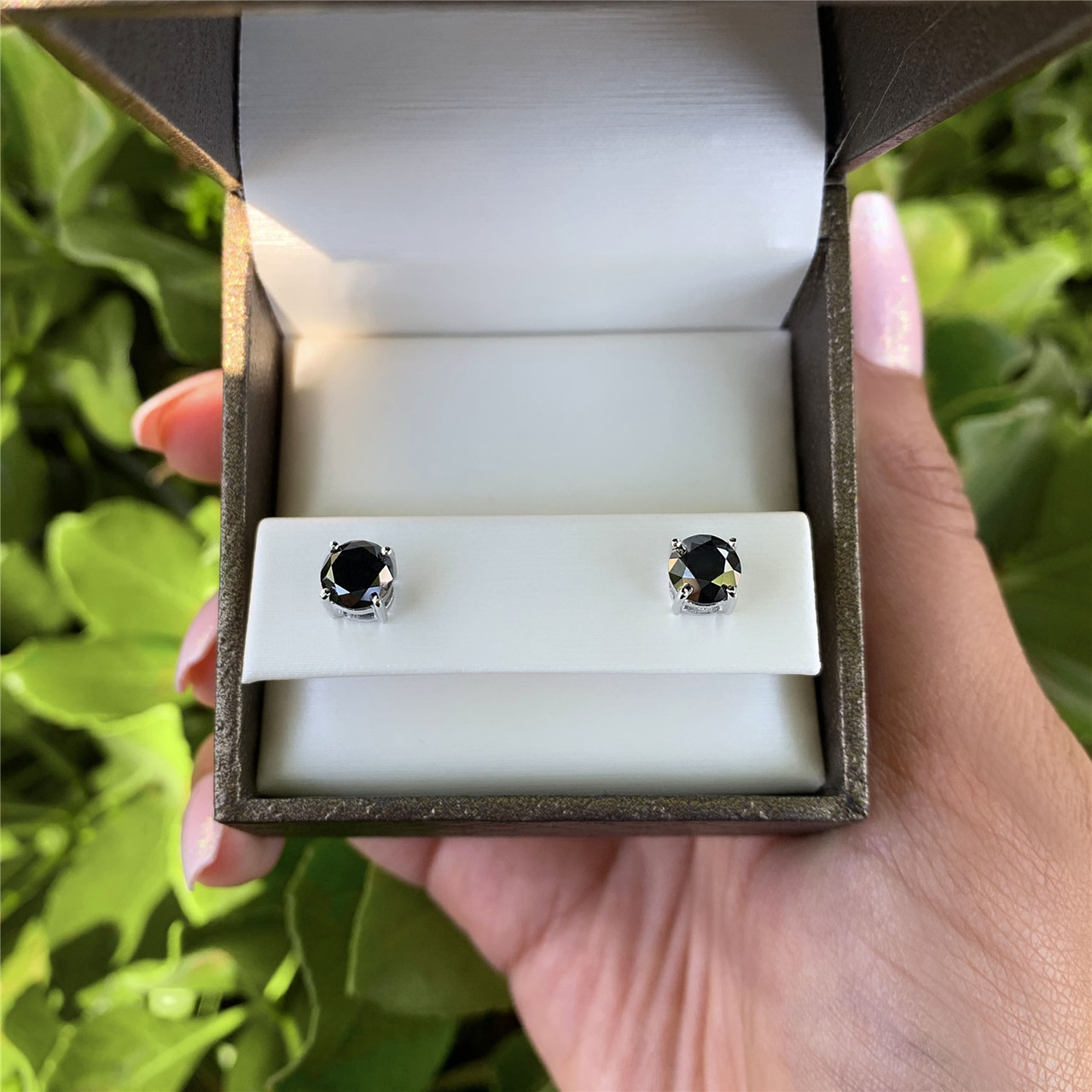 Black Diamond Stud Earrings – Lasker Jewelers