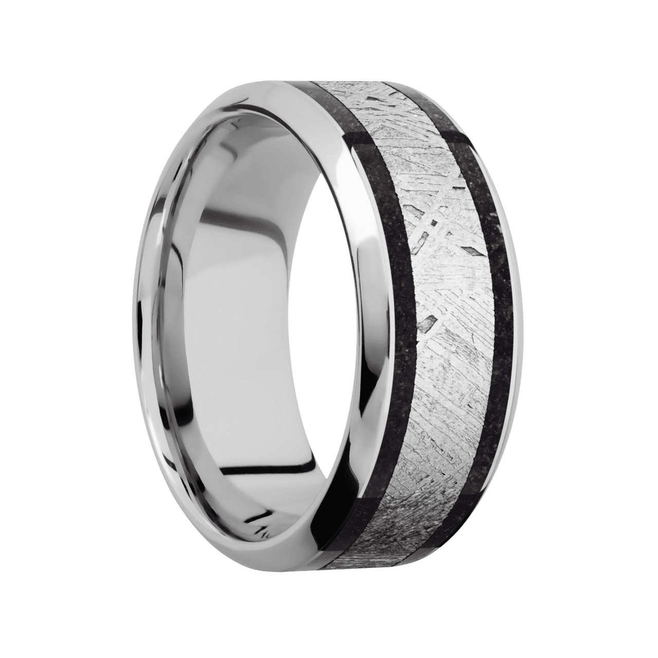 Meteorite and dinosaur on sale bone wedding ring