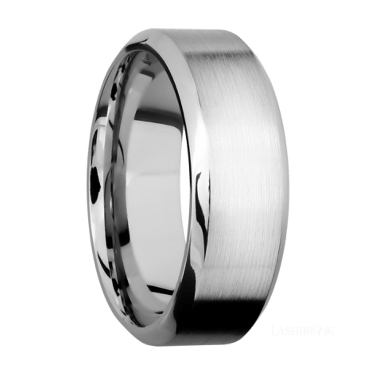 Cobalt Chrome High Beveled Ring By Lashbrook Designs - Rings