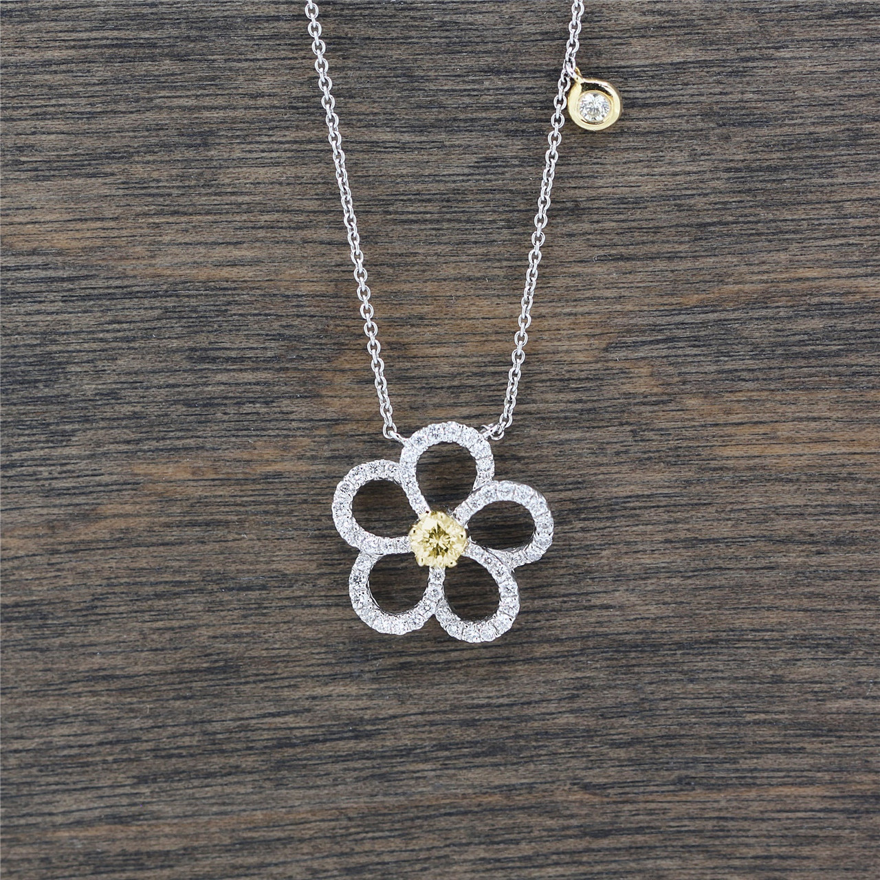 18k White \u0026 Yellow Gold Diamond 