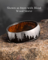 Cobalt Chrome Pine Tree Ring by Lashbrook Designs