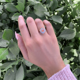 Karrin - 14K Rose Gold, Baguette and Pink Diamond Ballerina Ring