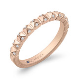 Carizza Rose Gold Diamond Wedding Ring