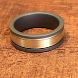 Triton RAW Tungsten and 14K Yellow Gold Ring