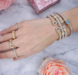 Alwand Vahan Sterling Silver & 14K Gold Bracelet with Diamonds & Turquoise